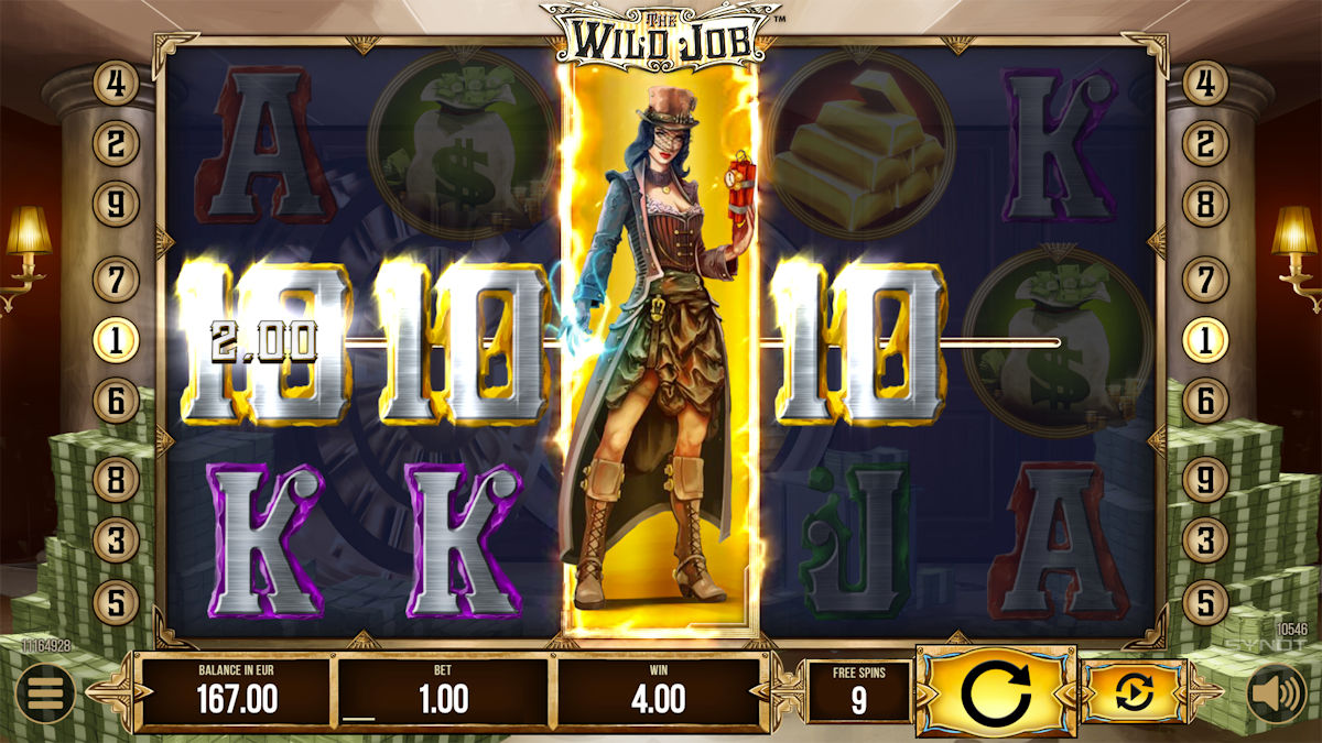 Expanding Wild symbol in free spins